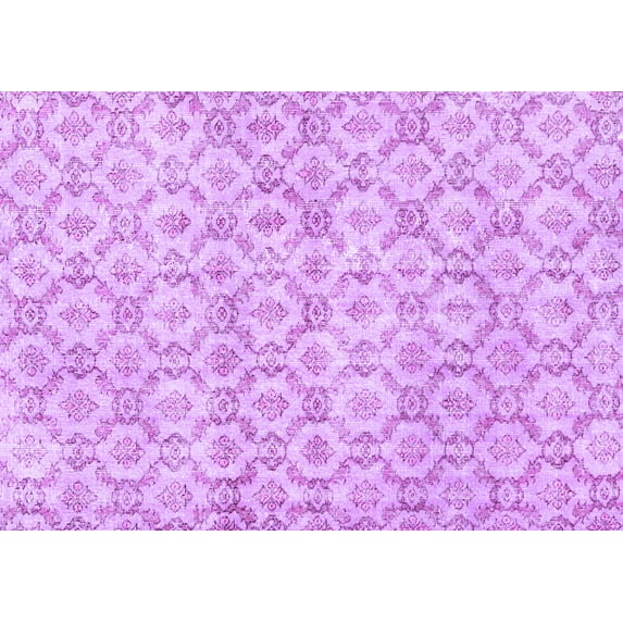 Ahgly Company Indoor Rectangle Persian Purple Traditional Area Rugs, 8' x 10'