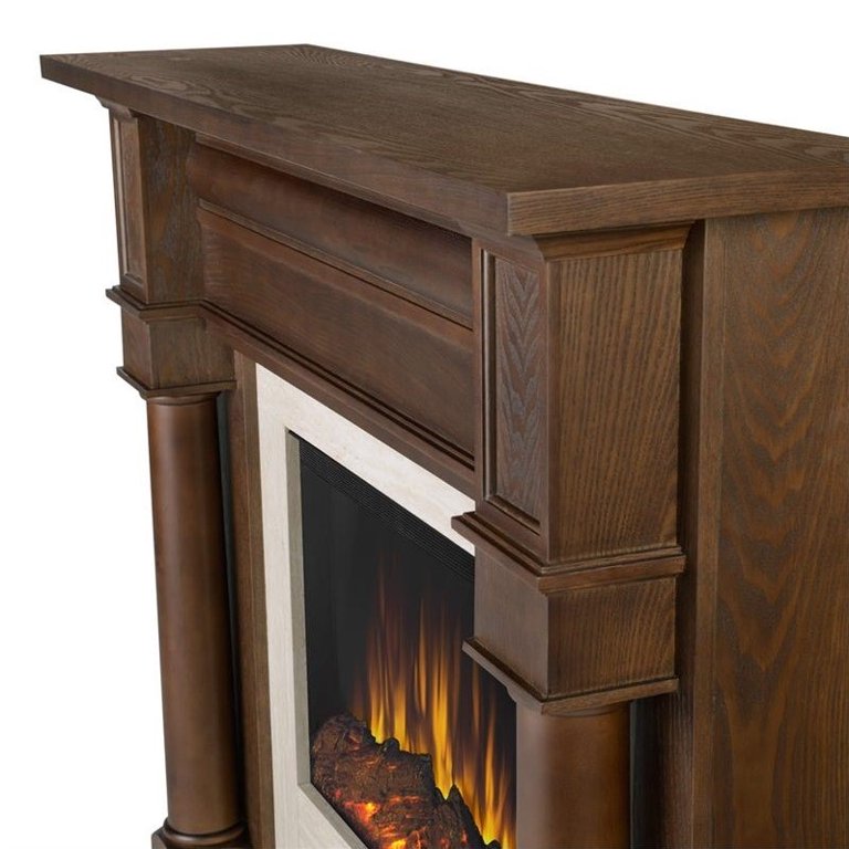 Real Flame Berkeley Electric Fireplace Chesnut Oak - Walmart.com