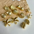 thumbnail image 3 of Sdmnsg-T Starfish Shell Stud Earrings for Women Gold Silver Chunky Seashell Drop Dangle Earring Beach Summer Themed Jewelry, 3 of 12