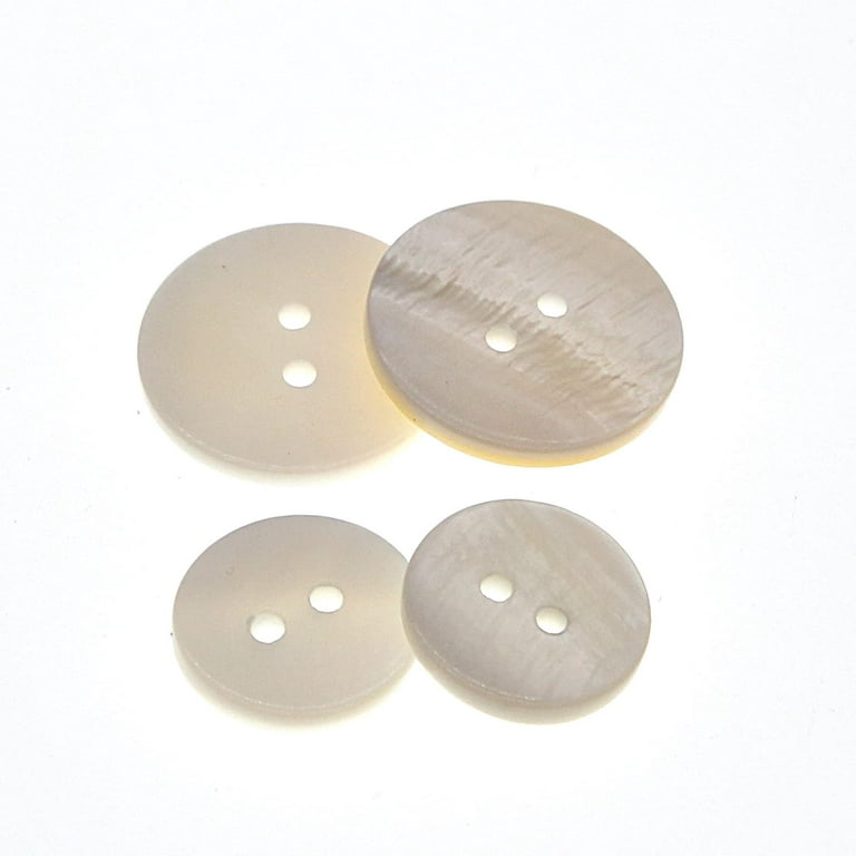 White Genuine Mother of Pearl Buttons Set,22PCS/Pack(16PCS 15MM+