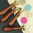 thumbnail image 4 of kurtrusly Letters Sealing Wax Seal Kit Retro Seal Stamp Set with Wood Handle and Copper Head, 4 of 7