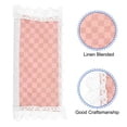 thumbnail image 4 of Uxcell 4Pack Refrigerator Door Handle Covers Kitchen Decors with Lace, Pink Square, 4 of 6