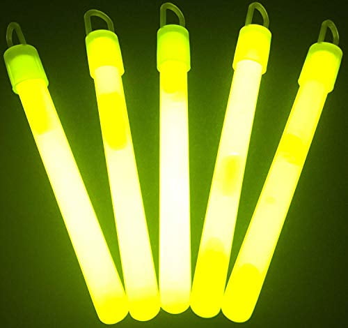 yellow glow sticks