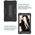 thumbnail image 3 of Dteck Case With Screen Protector For Samsung Galaxy Tab A 8.0 SM-T290 2019 Released (8.0 inches),Shockproof Rubber Armor Hybrid Case Kickstand Hard Protective Cover ,Black+Black, 3 of 6
