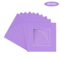 thumbnail image 2 of Light Purple Acid Free 20x20 Picture Frame Mats with White Core Bevel Cut for 8x8 Pictures - Fits, 2 of 4