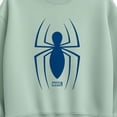 thumbnail image 2 of Marvel - Spider-Man Blue Spider Logo - Women's Oversized Fleece Crew Sweatshirt, 2 of 4