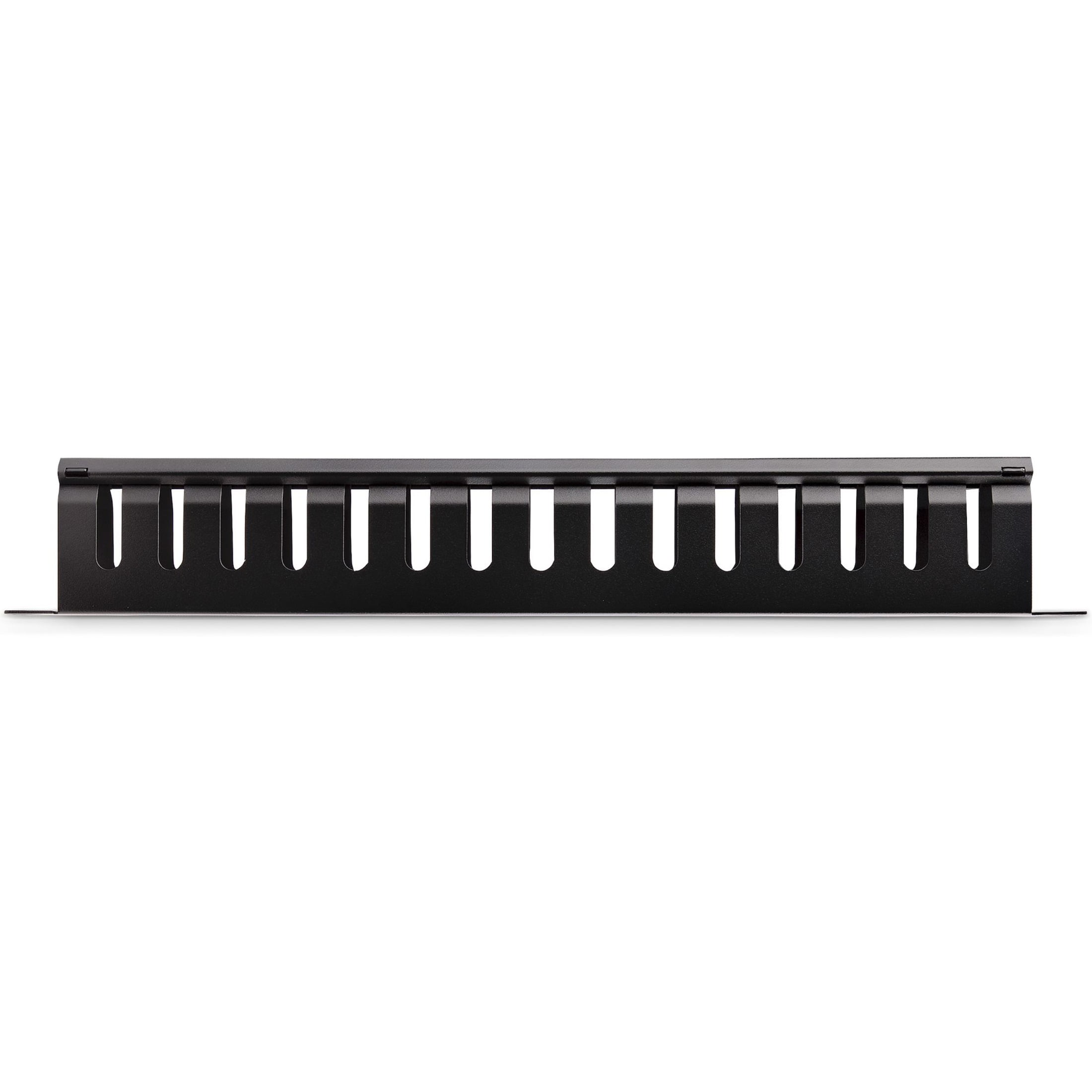 StarTech 1U Horizontal Finger Duct Rack Cable Management Panel with Cover