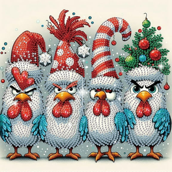 5D DIY Diamond Painting Kit Special Diamond-Shaped Handcrafted Artwork: Christmas Eagle Suitable for Beginners and Adults Ideal for Home Wall Decor and Holiday Gifts