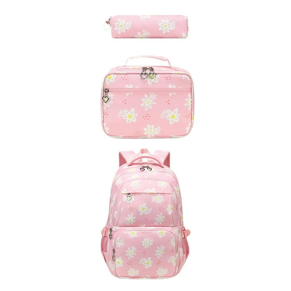 Mochila Daisy Multi Pockets con de gran capacidad Estudiantes mochilas Rosa