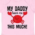 thumbnail image 4 of Inktastic Daddy Loves Me Childs Crab Boys or Girls Baby Bodysuit, 4 of 5