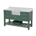 thumbnail image 6 of Charlotte 60" Single Farmhouse Bathroom Vanity with Sage Green Cabinet and Quartz Top, 6 of 6