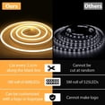thumbnail image 2 of LED Neon Rope Light, Warm White 12V Silicone Neon Rope Light, 16.4Ft/5M Waterproof Flexible DIY Cuttable LED Strip Lights for Bedroom Party Festival Indoor Outdoor Decor (Power Adapter not Included), 2 of 6
