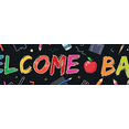 thumbnail image 4 of Colorful Design Welcome Back Classroom Banner Blackboard Theme Polyester Material for School Decoration Kids Party Educational Event, 4 of 5