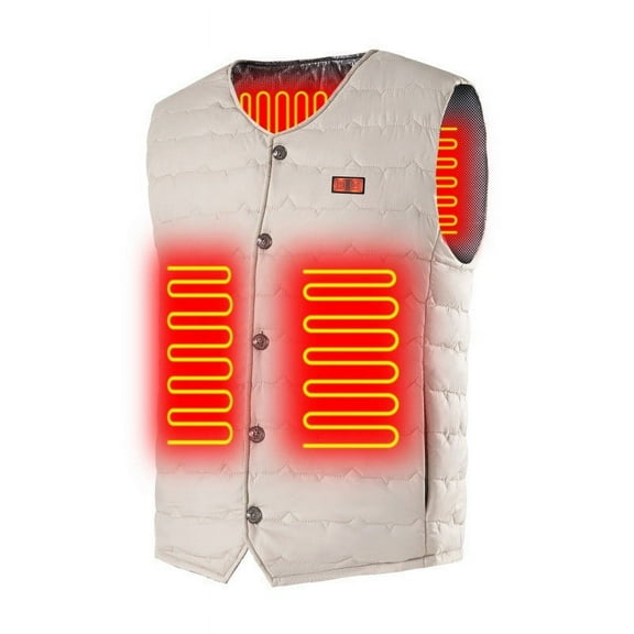 Fesfesfes Outdoor Heated Vest For Mens and Women Riding Skiing Fishing Charging Via Heated Coat Sale Items