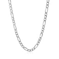 thumbnail image 2 of ARAIYA JEWELRY 14K White Gold 3.81 mm Solid Figaro Chain 22'' for Women or Men, 2 of 6