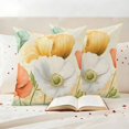 thumbnail image 3 of Retro Spring Floral Outdoor Waterproof Pillow Covers, Watercolor Elegant Summer Flowers Decorative Square Throw Pillowcase Sofa Cushion Sham for Patio/Couch/Chair, 24"x24" 2 Pack, 3 of 8