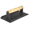 thumbnail image 1 of Winco Cast Iron Steak Weight, 4.25-Inch by 8.25-Inch,Black, Tan,Medium, 1 of 2