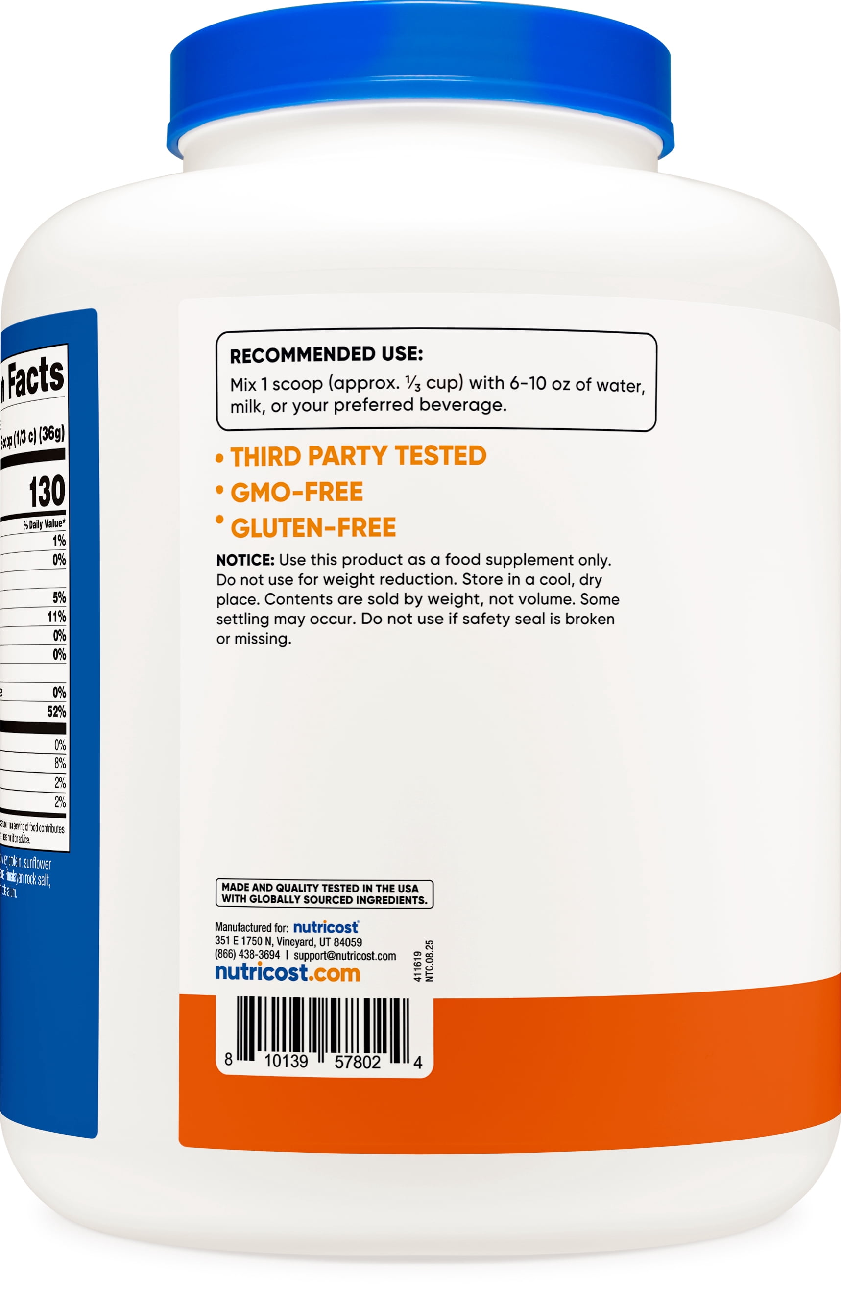 Nutricost Whey Protein Isolate Powder (Pumpkin Spice) 5 LB - 30g of Protein, GMO-Free, Gluten-Free, 63 Servings