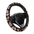 thumbnail image 6 of Uorisanigo Skull Print Warm Steering Wheel Cover for Winter Funny Car Steering Wheel Protector for Most Vehicle Elastic Car Steering Wheel Covers 15 Inches Car Accessories Gift for Friends, 6 of 8