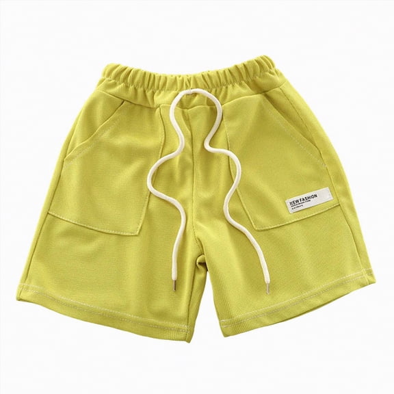JUMEYU Baby Shorts Boy Toddler Boy Shorts Cotton Baby Boys Shorts Boys Summer Casual Shorts Kids Jogger Shorts 6 12 Months (Green,6-12 Months)