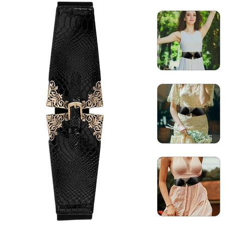 MLINS Women Trendy Waist Belt European Style Corset Women Leather Belt Adjustable Belt