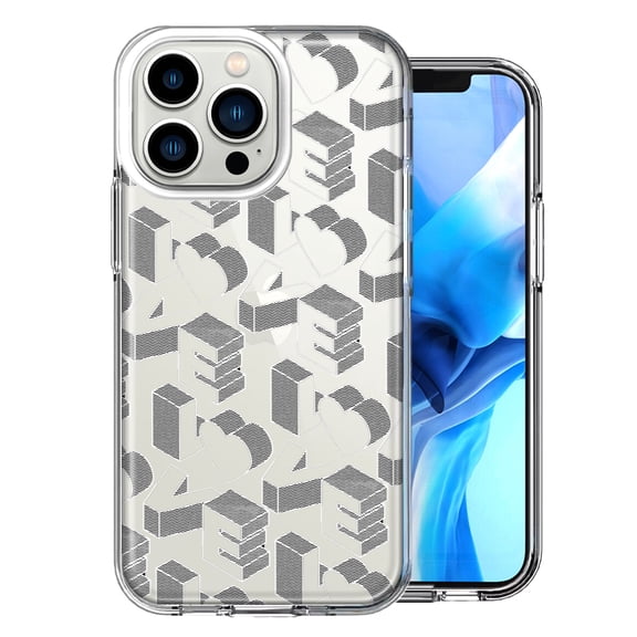 MUNDAZE for Apple iPhone 13 Pro 3D Love Letters Hearts Valentine's Day Double Layer Phone Case Cover
