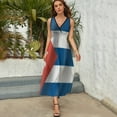 thumbnail image 3 of Bandera Cubana Dress Fashion Boho Beach Long Dresses Female Party Printed Maxi Dress, 3 of 9