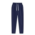 thumbnail image 6 of Chiccall Men's Fleece Tracksuits Solid 2 Piece Set Crewneck Sweatshirts & Open Bottom Sweatpants with Pockets, 6 of 7