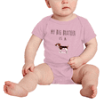 thumbnail image 2 of My Big Brother Is A Treeing Walker Coonhound Dog Baby Clothes Bodysuit Boy Girl Unisex, 2 of 5
