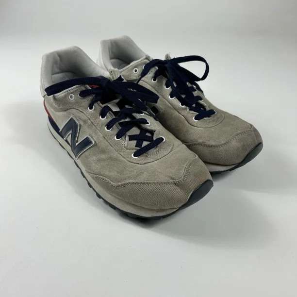 New Balance Mens 515 ML515RGN White Red Blue Canvas Shoes Sneakers Size 10.5