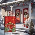 thumbnail image 2 of Xmas Poinsettia Garden Flag Holy Night Nativity Double Side Yard Flags Religious Christma Jesus Nativity Scene Decor House Banner for Winter Happy Holiday Outdoor Yard Decor 12 x 18 Inch, 2 of 8