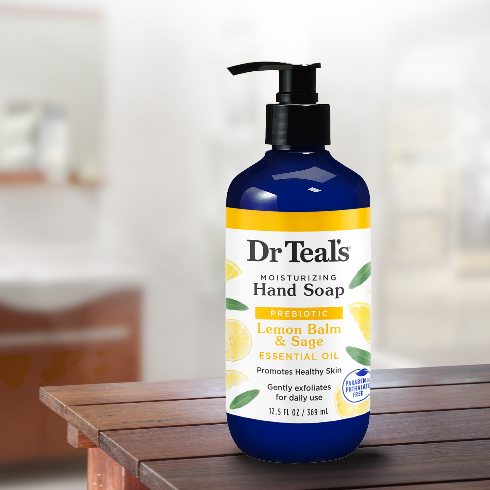 Dr Teal's Moisturizing Hand Soap, Prebiotic with Lemon Balm & Sage Essential Oil, 12.5 fl oz - image 6 of 7