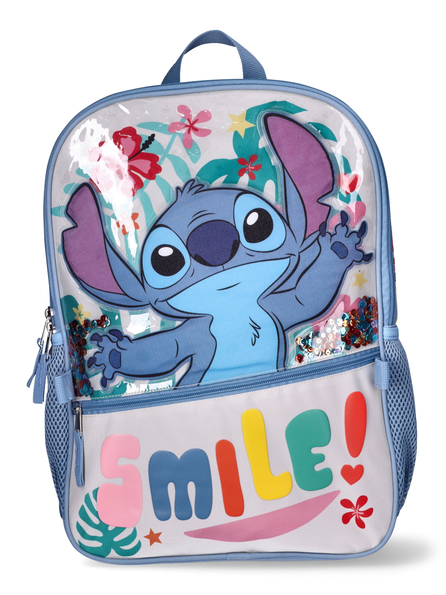 Lilo & Stitch Kids Smile 17" Laptop Backpack 2-Piece Set with Lunch Bag, Multi-Color