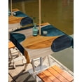 thumbnail image 2 of nqOlkjepod Turquoise Orange Geo Outdoor Tablecloth with Umbrella Hole & Zipper, Circle Modern Artwork Square Table Cover 54x54 Inch, Dining Waterproof Table Cloth Protector for Patio/Party/Picnic, 2 of 7