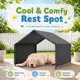 thumbnail image 6 of Euqvunn Dog Shade Shelter, Portable Outdoor Dog Tent with Waterproof Cover, Pet Shade House for Garden, Patio, Backyard, Travel - Gray, 6 of 8