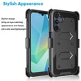 thumbnail image 3 of Takfox Case For Samsung Galaxy A36 5G ,Shockproof Heavy Duty Rugged Locking Swivel Holster Belt Clip Kickstand Full Body Hard Shell Phone Cover Case,Black, 3 of 7