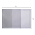thumbnail image 6 of Unique Bargains Rectangle 6 Pack Gradient Plastic Table Mats Gray 17.7x11.8inch, 6 of 6
