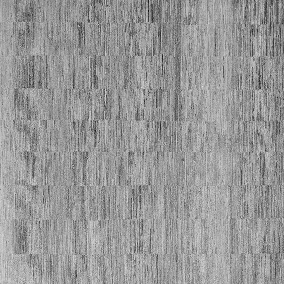 Ahgly Company Indoor Square Solid Gray Modern Area Rugs, 6' Square