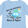 thumbnail image 4 of Inktastic Book My Reservation I'm Going to Nana and Papa's Boys or Girls Long Sleeve Toddler T-Shirt, 4 of 5