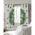 thumbnail image 4 of St Patrick's Day Kitchen Curtains Green Lucky Shamrock Wreath Spring Vintage Cafe Short Curtains for Bathroom Blackout Window Curtain Small Window Treatment Drapes for Bedroom Living Room 42"x45"x2, 4 of 9