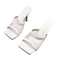 thumbnail image 4 of Zapatos de mujer Moda Color sólido Minimalista Sexy Tela de malla hueca Sandalias de tacones altos finos Wmkox8yii ytu714, 4 of 7