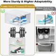Large Clear Shoe Boxes Organizer【Thicker Material】Stronger Shoe Box