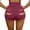 Wine, variant on LVHAOGJOB Elastic Waist Shorts for Women Solid Color Summer Orange Breathable Womens Shorts Pants