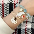 thumbnail image 6 of Wrapables Friendship Beaded Enamel Charm Bracelet, Kitty in a Cup, 6 of 7