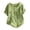 Green, variant on Women's Blouse Boho Floral Print Round Neck Short Sleeve Button Decor Pullover Loose Cottagecore Casual Top