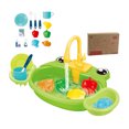 thumbnail image 2 of Play With Running Water Role Playing Toddler Girl With Rotating Faucet Play Food & Kitchen Utensils Simulation Kitchen Playset For Kids|Playsets, 2 of 6