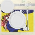 thumbnail image 3 of Ambesonne Unicorn Place Mats Set of 4, Unicorn with Polka Dot, Standard Size, Multicolor, 3 of 6