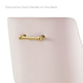 thumbnail image 4 of Bar Stool Chair Barstool, Set of 2, Pink, Velvet, Modern Contemporary, Mid Century Bar Pub Cafe Bistro Hotel Lounge Dining Kitchen, 4 of 8