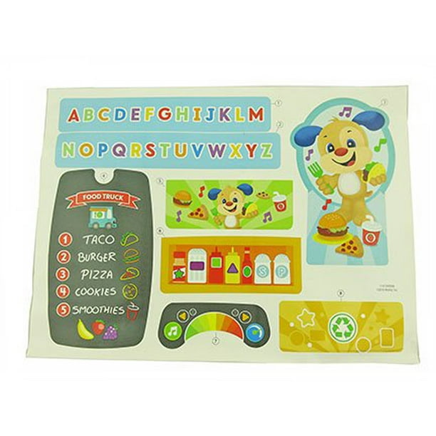 FisherPrice Laugh & Learn Servin' Up Fun Food Truck Replacement Label DYM74