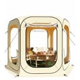 thumbnail image 1 of Garvee Pop up Sports Tent 10 x 10 x 7.5 ft, All Weather, Beige, 1 of 8